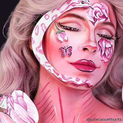 Mehron Makeup Liquid Makeup - PINK, Face & Body Paint | 1 Fl oz Water-Based Face Paint & Body Paint Perfect for Halloween & Cosplay. Air Brush Compatible. Vegan & Made in the USA. - color: Pink