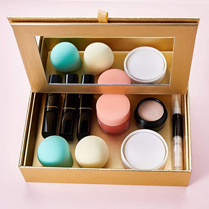 Jessup Makeup Brushes Set Professional Makeup Brush Eyeshadow Blending Powder Foundation Blusher Concealer 25pcs with Cosmetics Storage Box, Blushing Bride T295 - color: X-Blushing Bride+Storage Box