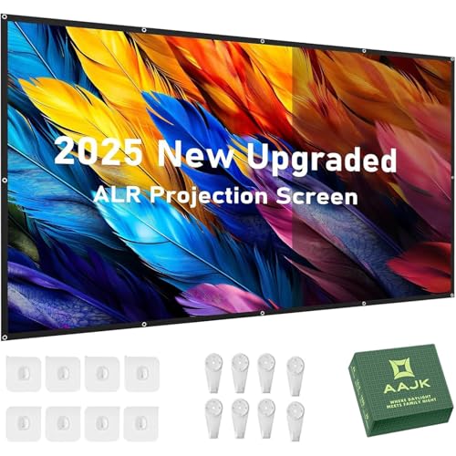 AAJK 80in Outdoor ALR Projector Screen Portable Anti-Crease Movie Screen - size: 80in Pro