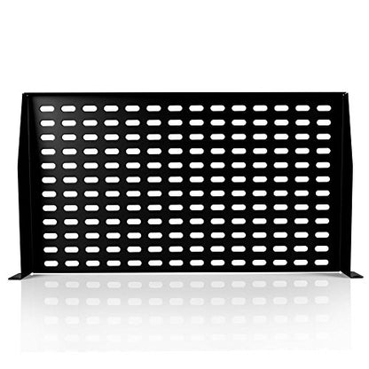 Pyle 19 Outlet 1U 19" Rackmount PDU Power Distribution Supply Center Conditioner Strip Unit Surge Protector 15 Amp Circuit Breaker 4 USB Multi Device Charge Ports 15FT Cord (PCO865) Black and Pyle 19-Inch 1U Server, Vented Shelves for Good Air Circulation