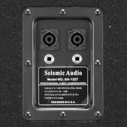 Seismic Audio - Pair of Dual 12" PA DJ Speakers 1200 Watts PRO Audio - Band, Bar, Wedding, Church - size: Pair