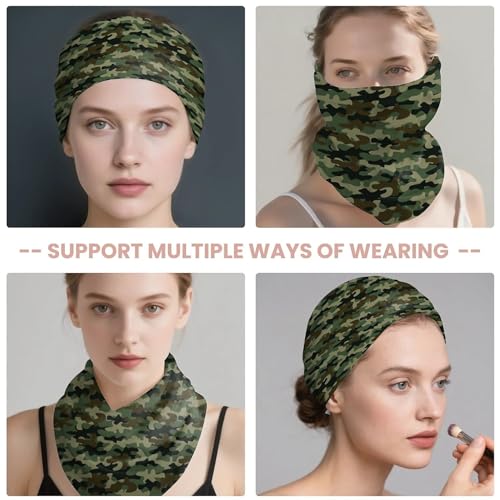 Art Owl Women's Slouchy Beanie Hat Cute Turban Hats Cancer Headwear Caps Baggy Skull Sleep Scarf - color: Camouflage Print