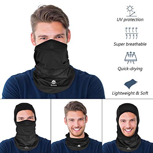 Balaclava Ski Mask, Sun Protection Breathable Face Cover Men Women - color: Mesh Black