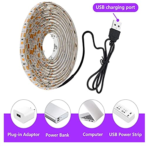 LED Grow Light Strips,Waterproof Full Spectrum Plant Grow Light, USB 13.12ft 240LEDs, Flexible Growing Lamp for Indoor Plants Succulents Hydroponics Greenhouse Gardening - size: 4M