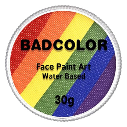 Pride Flag Face Body Paint, Rainbow Face Painting Kit for LGBT Gay Lesbian Pride Day Parades LGBTQ Celebrations Party, Water Based Facepaint for Kids Adults Halloween Cosplay Art Costume SFX Makeup - color: Rainbow Pride