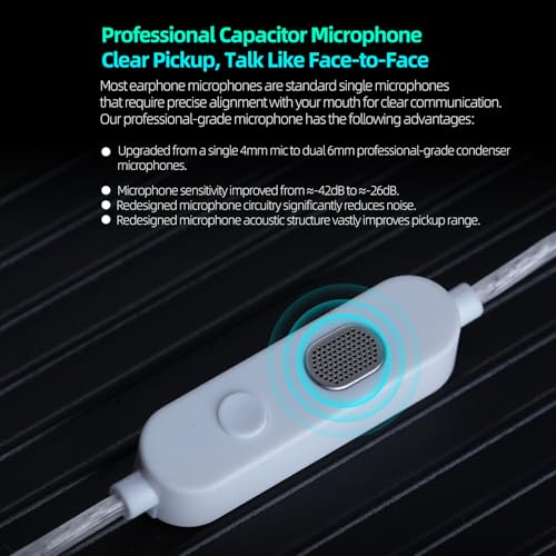 KZ Taurus in Ear Monitor Headphones, Horizontal 2DD in Ears, Gaming Earbuds, Noise Isolating Ear Buds Sound Localization in-Ears for Singers Musicians Audiophiles - color: ClearBlack, style: with Mic