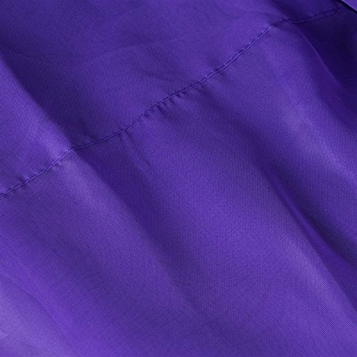 TABLECLOTHSFACTORY 10FT Premium Fire Retardant Purple Sheer Voil Curtain Panel Backdrop - Premium Collection - color: Purple, size: 120"W x 120"L (Pack of 1)