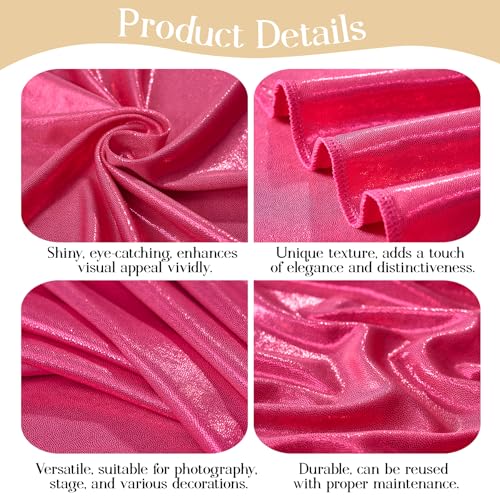 20x10ft Hot Pink Backdrop Curtains Glitter Sequin Photo Backdrop Curtain Fabric Sparkly Shimmer Drapes Backdrop Bridal Baby Shower Wedding Birthday Party Photography Backdrops 5x10FT, 4 Panels - color: Hot Pink, size: 20 ft X 10 ft(4 Panels 5ft X 10ft)