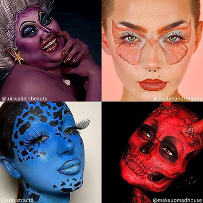 Mehron Makeup Paradise AQ - TROPICAL PALETTE, Water-Activated Face Paint | 8 Color Professional Face & Body Paint Makeup for Cosplay, Theater, & Halloween. Vegan, Cruelty-Free, & Made in USA. - color: Tropical