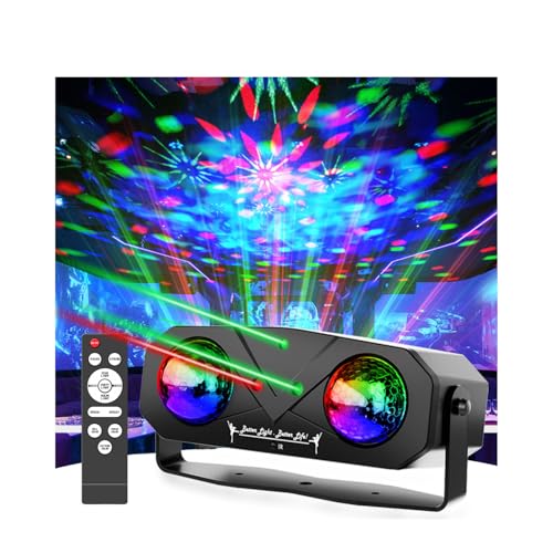 Disco Ball Light,Party Disco Strobe Ocean Star Projector Dj Dance Light Sound Activated with Remote Control Stage Rave for Parties Bar Birthday Wedding KTV Christmas Halloween Dancing Décor - size: Disco light