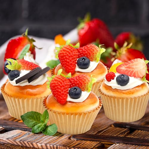 Artificial Fruit 6Pcs Realistic Artificial Cupcake Models for Kitchen Bakery Art Painting Classroom Teaching Food Display Photography Props Decoration - size: 2.55 Inch