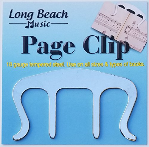 Music Book Clip Page Holder for Sheet Music Stands, Pianos, Musicians