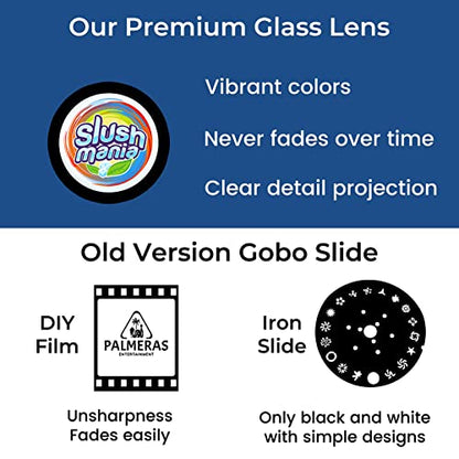 200W Custom Logo GOBO Outdoor Projector for Business, Super Bright, Rotary | Projection Range up to 200ft, Fast Turnaround with Glass Lens, Safe Triple Cooling System, Remote Control, IP65 Waterproof - size: 200W