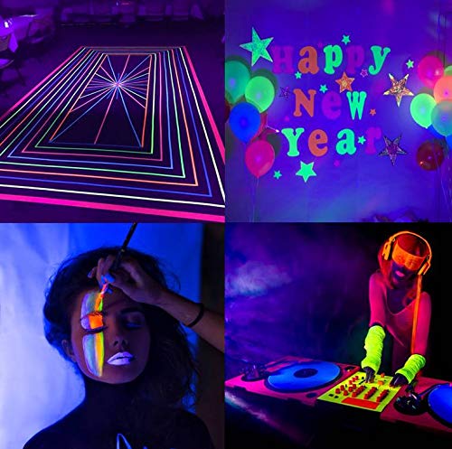 27W Black Light, HouLight 9 LED UV Blacklight Bar, Blacklights for Halloween, Birthday Parties, Stage Lighting, Weddings, Glow Parties and Black Light Party Supplies