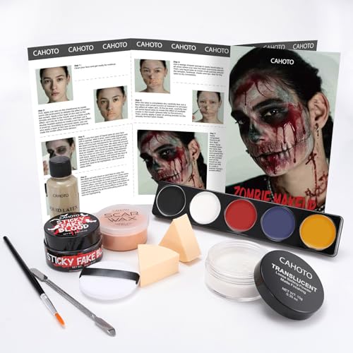 Halloween Zombie Face Body Paint SFX Makeup Kit - color: Zombie SFX Makeup Kit