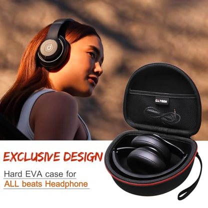 Case for Beats Studio Pro/Solo 4/Studio3/Solo3 Wireless Headphone White | Hard Carrying Travel Case for Beats Studio Pro/Solo 4/Studio3/Solo3 Wireless Headphone - color: White
