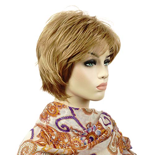 Lydell Short Layered Shaggy Full Synthetic Wigs (Light Stawberry Blonde) - color: 19 Light Stawberry Blonde