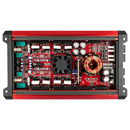DS18 SXE-1200.4/RD Car Amplifier Stereo Full-Range Class A/B 4-Channel 60x4 RMS @4 OHM 1200 Watts - Powerful and Compact Amp for Speakers in Car Audio System - style: SXE-1200.4/RD