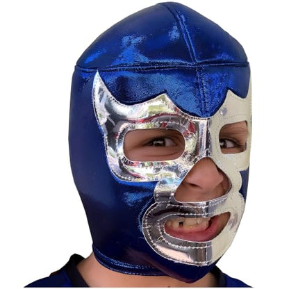 Make It Count (Pick your) Youth Kids Children Lucha Libre Luchador Wrestling Mask (Kids - Fit) - style: Blue Demon