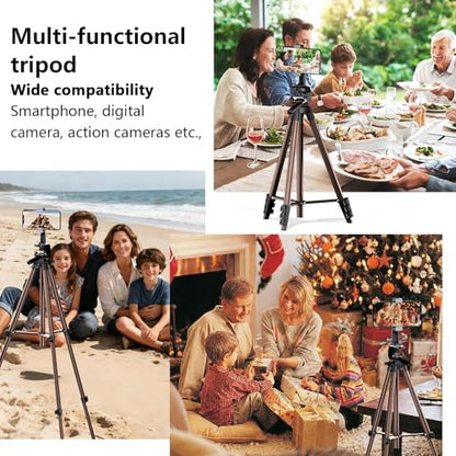 71 Inch Lightweight Camera & Phone Tripod with Wireless Remote (Rose Gold) | Comes with phone holder and carry bag,travel-friendly,2-in-1 selfie stick and tripod design,Aluminum portable alloy body
