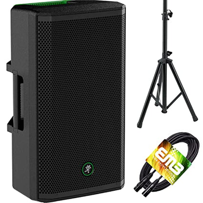 Mackie Thrash 212 1300-watt 12-inch Powered Loudspeaker with 12" Woofer, 1" Titanium Compression Driver, and Thermal Limiter with EMB Speaker Stand and Cable Thrash212 Bundle