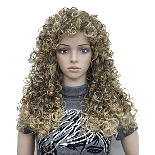 Aimole Synthetic Heat Resistant Hair Long Curly Wigs Cosplay Women Wig(6T24B) - color: #6T24B