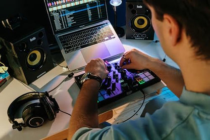 Hercules DJControl Inpulse 200 MK3 - Ideal DJ Controller with Serato Lite | Beatmatch light guides, dedicated Stems controls, 8 performance pads, touch jog wheels & DJUCED/Serato DJ Lite - style: Inpulse 200MK3 Edition
