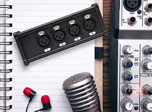 LyxPro 4-Channel XLR to Cat6 Ethercon Breakout Box Pair, Male & Female | Male & female 4-channel XLR breakout boxes carry balanced analog, AES or DMX over one Cat6 cable up to 330 ft. - size: Pair - No Cables