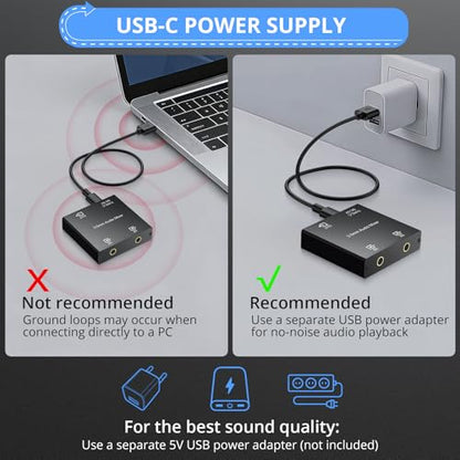 CAMWAY 3.5mm Audio Mixer 2-Channel,Clear Sound,No Echo,Dual-Device Mixing Output,Gold-Plated Connectors, Active Mixer Used with PC,Game Consoles,Phone,MP3 for Streaming,DJ,Home Recording,Desktop Audio - size: 2.2x2.2x0.6 in