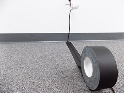 WOD GTC12 White Gaffer Tape Low Gloss Finish Film, 2 inch x 45 yards, Residue Free, Non Reflective, Easy Tear, Cloth for Photography, Filming Backdrop, Production - color: White, size: 2" inch