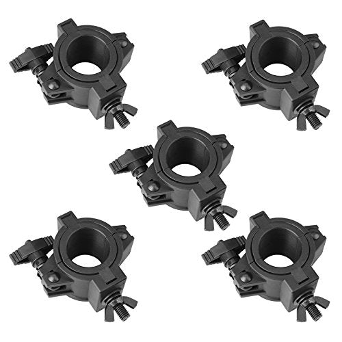 5 Pack Stage Light Clamps, DJ O Truss Hook for 1" 1-1/2" 2" Tube, Plastic | For Par Light