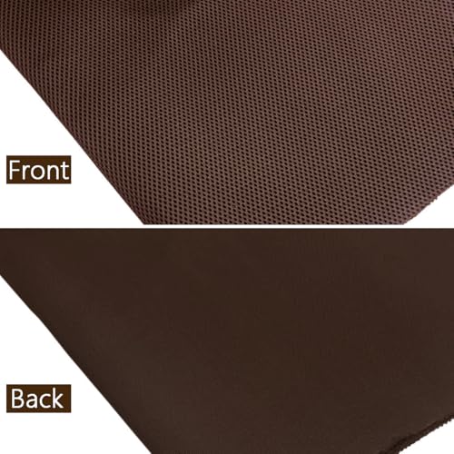 Speaker Grille Cloth Stereo Mesh Fabric, Brown, 55x20 in (140x50 cm) | 3-Layer Functional Acoustic Fabric, Fully Sound-Permeable, Dustproof & Stretchable, for Speaker & Furniture Refurbishment - color: Brown, size: 55" x 20"