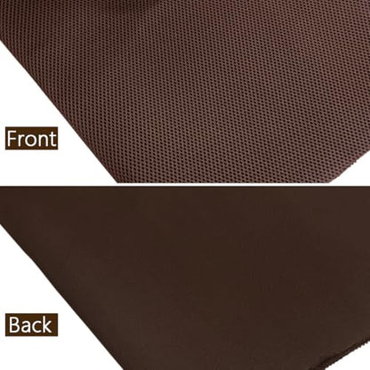 Speaker Grille Cloth Stereo Mesh Fabric, Brown, 55x20 in (140x50 cm) | 3-Layer Functional Acoustic Fabric, Fully Sound-Permeable, Dustproof & Stretchable, for Speaker & Furniture Refurbishment - color: Brown, size: 55" x 20"