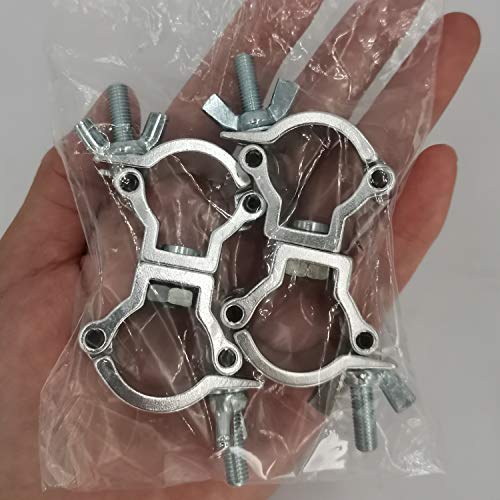 Mini Dual Swivel Coupler Truss Clamp for 0.7-0.8 Inch 18-20mm Tubing 2pcs