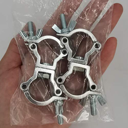 Mini Dual Swivel Coupler Truss Clamp for 0.7-0.8 Inch 18-20mm Tubing 2pcs