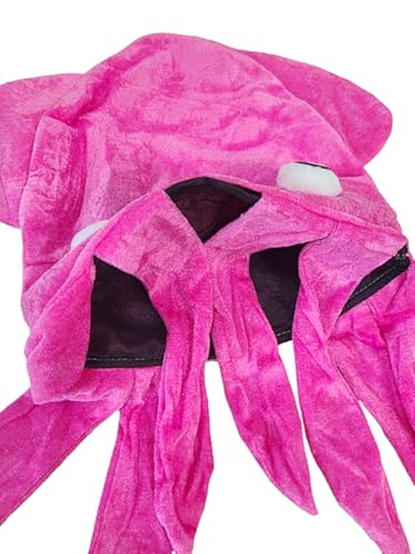 Kirei Sui Colorful Plush Squid Octopus Funny Halloween Party Crazy Hat Costume for Adults - color: Pink