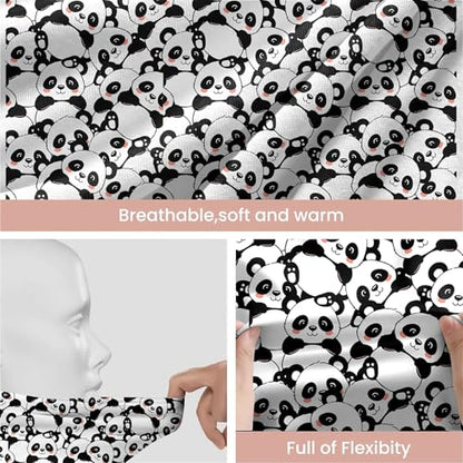 Art Owl Women's Slouchy Beanie Hat Cute Turban Hats Cancer Headwear Caps Baggy Skull Sleep Scarf - color: Cartoon Panda