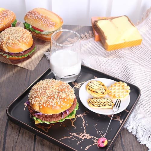 Artificial Hamburger Faux Burger Realistic Fake Food Bread Model