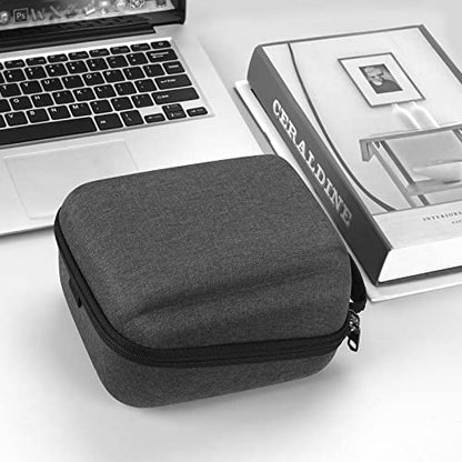 GEEKRIA for Creators Microphone Case Compatible with Razer Seiren X, Seiren Emote Hard Shell Mic Carrying Case, Travel Protective Bag with Cable Storage (Grey)