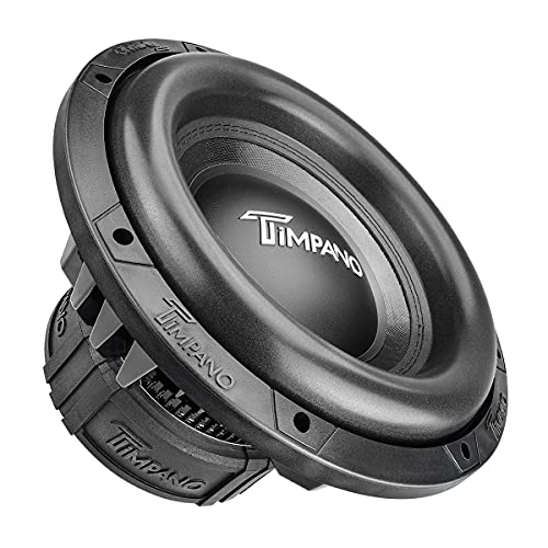 Timpano 12 Inch Subwoofer D4 2500 Watts Max Power Dual 4 Ohm, 12 Subwoofer Speaker 23.5 mm High Xmax, TPT-T2500-12 D4, 3 in Voice Coil, Competition Sub Woofer for Car Audio Systems (Single) - size: 12 Inch - Dual 4 Ohm