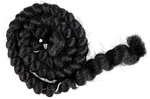 Mehron Makeup Crepe Hair - BLACK, Special FX Fake Hair - color: Black