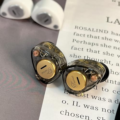 KZ Taurus in Ear Monitor Headphones, Horizontal 2DD in Ears, Gaming Earbuds, Noise Isolating Ear Buds Sound Localization in-Ears for Singers Musicians Audiophiles - color: ClearBlack, style: with Mic