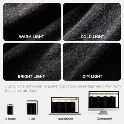 Joydeco Pinch Pleated Velvet Curtains 108 Inch Long 2 Panel Set,Black Velvet Curtains for Living Room Bedroom, Back Tab Thermal Insulated Blackout Drapes with Adjustable Hooks (40”W x108”L,Black) - color: Black, size: 40"W x 108"L (Pack of 2)