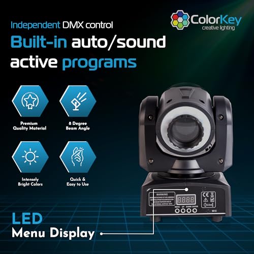 ColorKey Mover Halo Spot LED Moving Head (CKU01-5036) - style: Mover Halo Spot