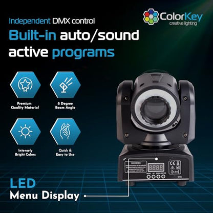 ColorKey Mover Halo Spot LED Moving Head (CKU01-5036) - style: Mover Halo Spot