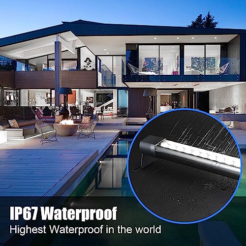 Outdoor Wall Washer Lights 2 Pack,36W 5000K Daylight White Wall Light,120V IP67 Waterproof 2ft Led Linear Wall Light Bar for Outdoor Indoor Building Sign, Hurches,Garden,Courtyards Lighting - size: 5000K 24Inch 2Pack