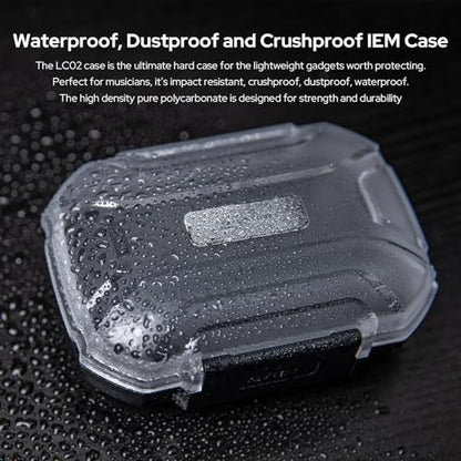 Linsoul LC02 Waterproof Earphone Storage Box, Portable Earbud Hard Case | in Ear Monitor Use, Travel Carrying Case for Headphones and IEM Cables, Fit for ZS10 PRO Cadenza Supermix4 Hype4 Zero:2 Zonie