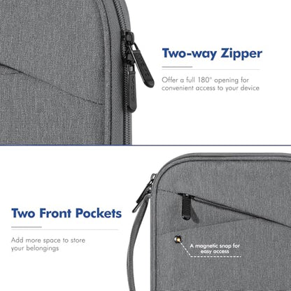 MoKo 7-8 Inch Tablet Sleeve Carrying Case Padded Protective Bag with Handle | Tablet Carrying Case Fits iPad Mini A17 Pro/6th 8.3-inch and iPad Mini 5/4/3/2th 7.9-inch, Light Gray - color: Light Gray, size: 7-8 Inch