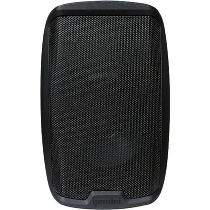 Gemini Sound AS-2110BT Active 10 Inch Woofer 1000W Watt DJ Monitor Powered Amplified PA Speakers System with Bluetooth Bundle with Auray SS-4420 Steel Speaker Stand and XLR Cable
