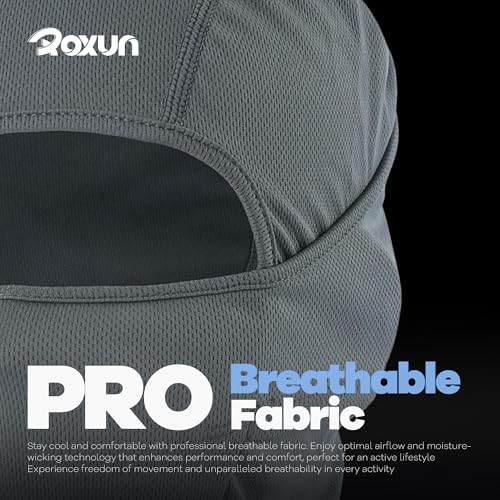 ROXUN Ski Mask Balaclava, Motorcycle Summer Cooling Breathable UV Protector | Windproof & Warm, Adjustable & Secure, Breathable & Dry-Fit, All-Season Comfort - color: 102-one Sand